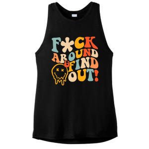 Fuck Around And Find Out Ladies PosiCharge Tri-Blend Wicking Tank