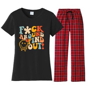 Fuck Around And Find Out Women's Flannel Pajama Set