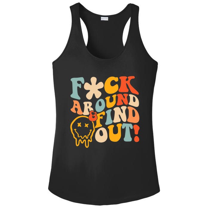 Fuck Around And Find Out Ladies PosiCharge Competitor Racerback Tank