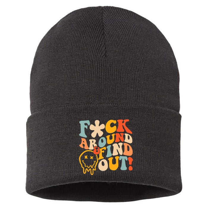 Fuck Around And Find Out Sustainable Knit Beanie