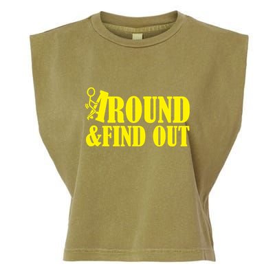 Fuck Around And Find Out Garment-Dyed Women's Muscle Tee