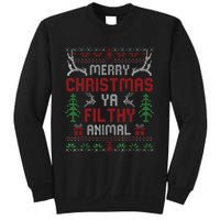 Funny Alone At Home Movies Merry Christmas You Filty Animal Sweatshirt