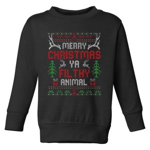 Funny Alone At Home Movies Merry Christmas You Filty Animal Toddler Sweatshirt