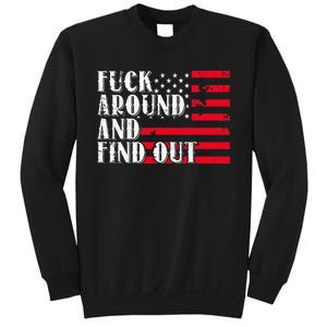 Fuck Around And Find Out American USA Flag Sweatshirt