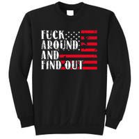 Fuck Around And Find Out American USA Flag Sweatshirt