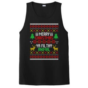 Funny Alone At Home Movies Merry Christmas You Filty Animal Gift PosiCharge Competitor Tank