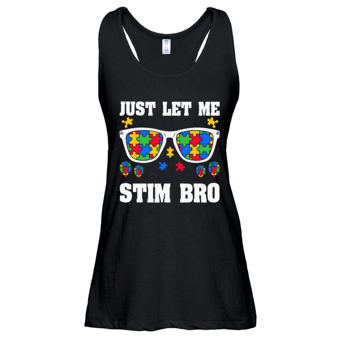 Funny Autism Awareness Just Let Me Stim Bro Ladies Essential Flowy Tank