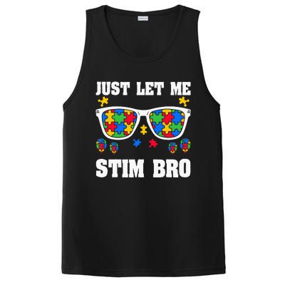 Funny Autism Awareness Just Let Me Stim Bro PosiCharge Competitor Tank