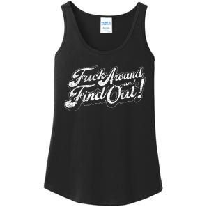 Fuck Around And Find Out Ladies Essential Tank