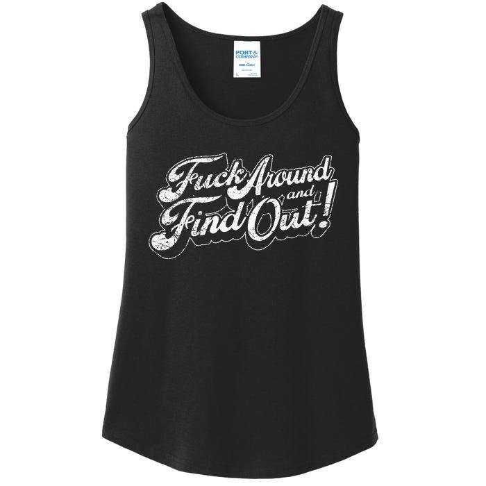 Fuck Around And Find Out Ladies Essential Tank