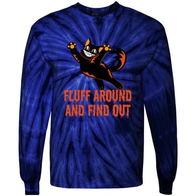 Fluff Around And Find Out Tie-Dye Long Sleeve Shirt