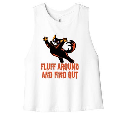 Fluff Around And Find Out Women's Racerback Cropped Tank