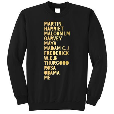 Famous African Americans Historical Figures Black History Sweatshirt