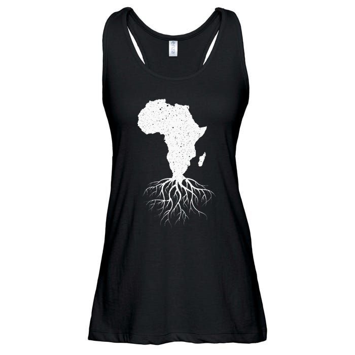 Funny Africa Art African American Lovers Ladies Essential Flowy Tank