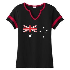 For Australian Australia Flag Day Ladies Halftime Notch Neck Tee