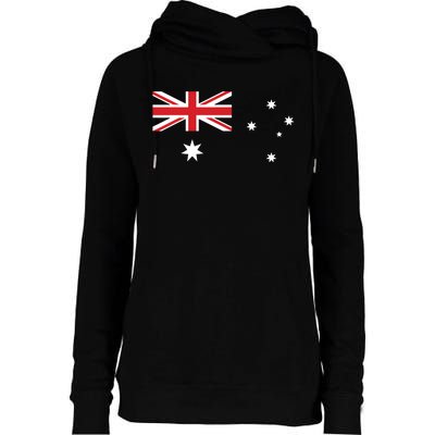 For Australian Australia Flag Day Womens Funnel Neck Pullover Hood