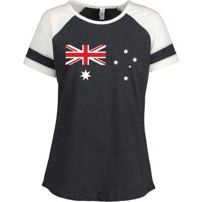 For Australian Australia Flag Day Enza Ladies Jersey Colorblock Tee