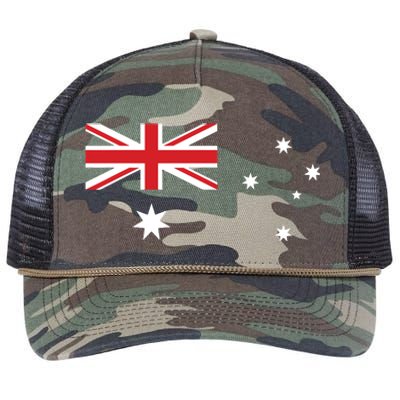 For Australian Australia Flag Day Retro Rope Trucker Hat Cap