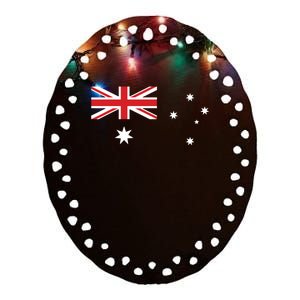 For Australian Australia Flag Day Ceramic Oval Ornament