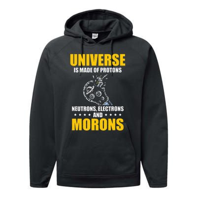 funny Astrophysicist Astrophysic Astronomy Telescope Performance Fleece Hoodie