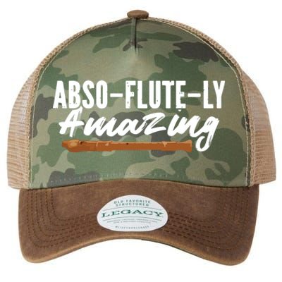 Flutist AbsoFluteLy Amazing Flute Player Legacy Tie Dye Trucker Hat