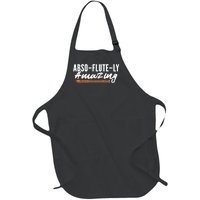 Flutist AbsoFluteLy Amazing Flute Player Full-Length Apron With Pockets