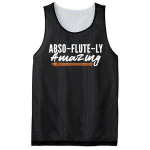 Flutist AbsoFluteLy Amazing Flute Player Mesh Reversible Basketball Jersey Tank