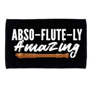 Flutist AbsoFluteLy Amazing Flute Player Microfiber Hand Towel