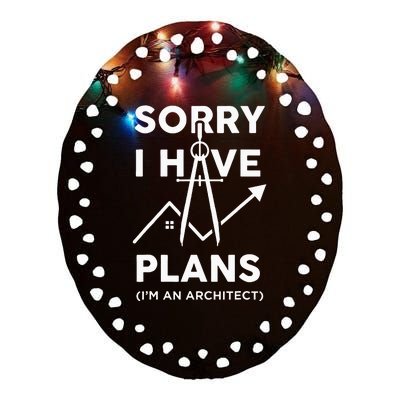 Funny Architect Art Wo Architecture Student Lover Ceramic Oval Ornament