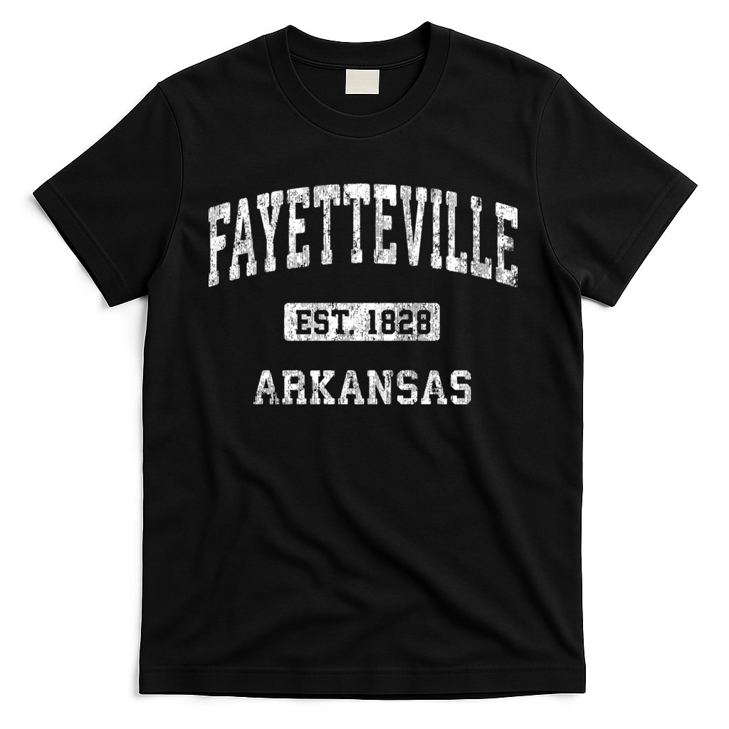 Fayetteville Arkansas Ar Vintage Athletic Sports Design T-Shirt