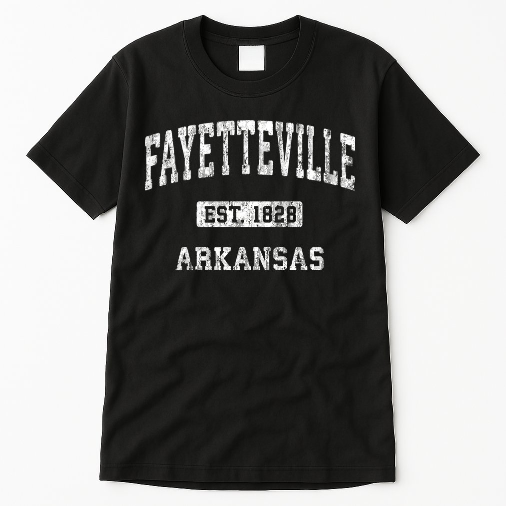 Fayetteville Arkansas Ar Vintage Athletic Sports Design Tall T-Shirt