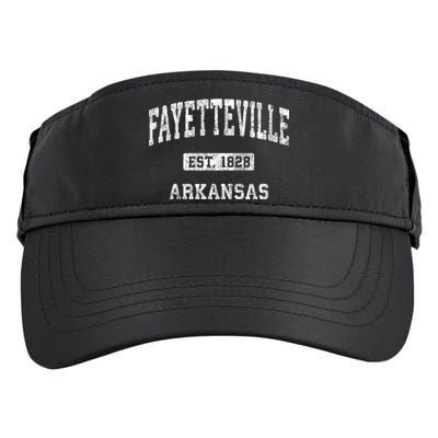 Fayetteville Arkansas Ar Vintage Athletic Sports Design Adult Drive Performance Visor
