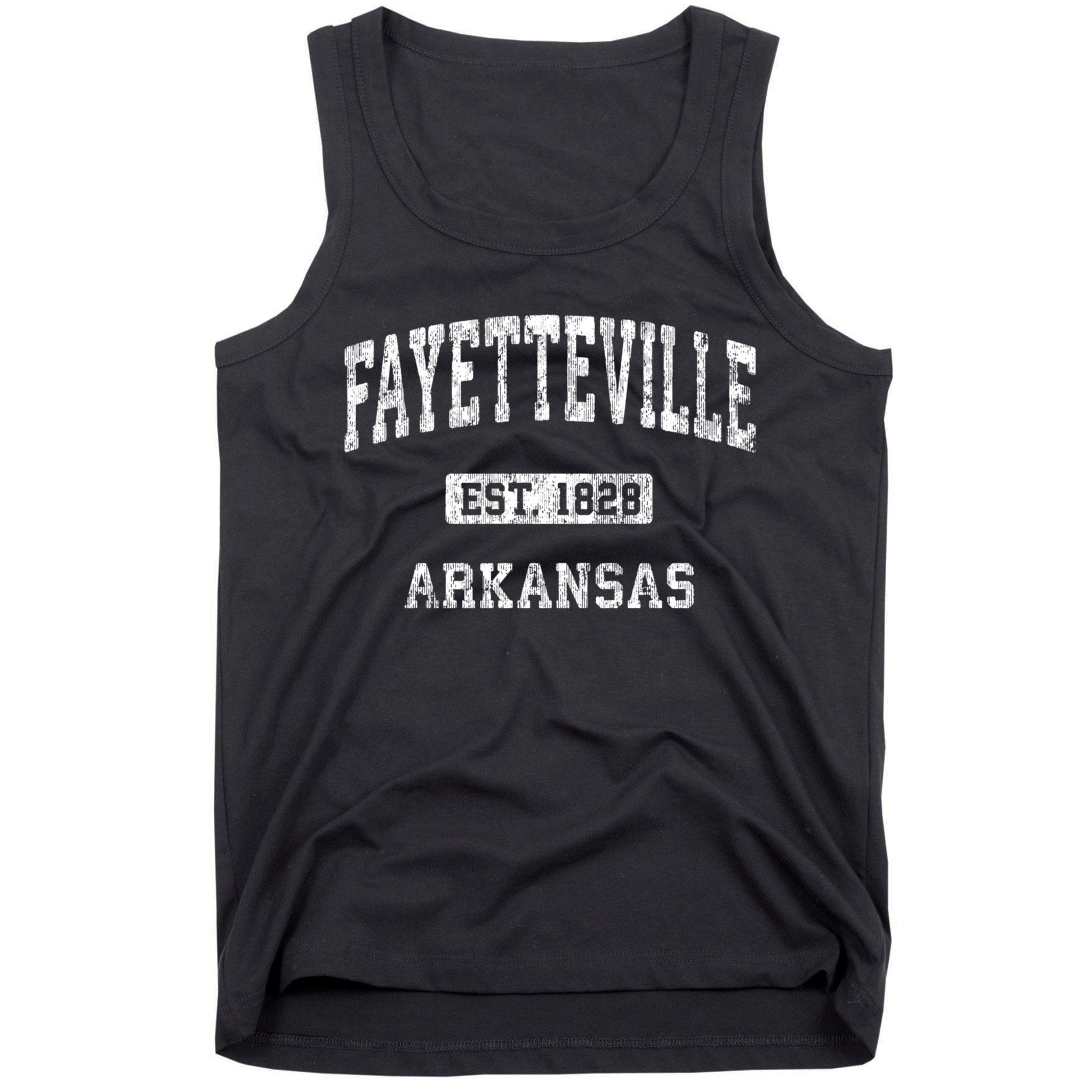 Fayetteville Arkansas Ar Vintage Athletic Sports Design Tank Top