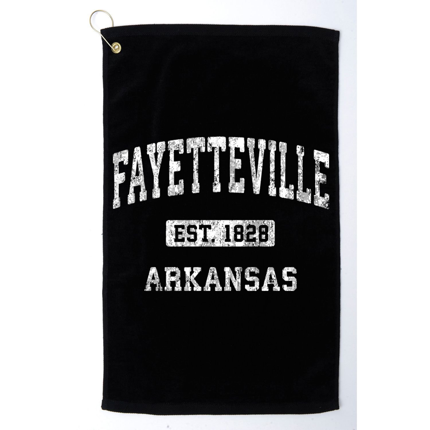 Fayetteville Arkansas Ar Vintage Athletic Sports Design Golf Towel