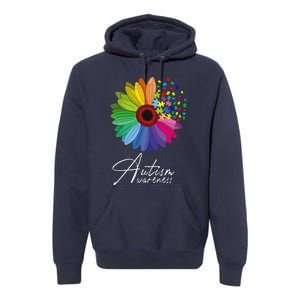 Floral Autism Awareness Daisy Flower For Men Women Long Sleeve Premium Hoodie