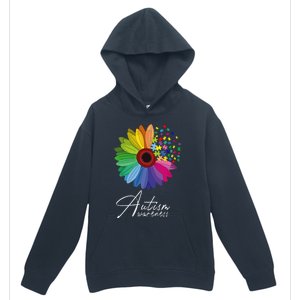 Floral Autism Awareness Daisy Flower For Men Women Long Sleeve Urban Pullover Hoodie