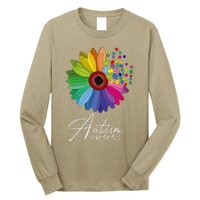 Floral Autism Awareness Daisy Flower For Men Women Long Sleeve Long Sleeve Shirt