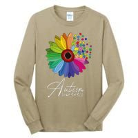 Floral Autism Awareness Daisy Flower For Men Women Long Sleeve Tall Long Sleeve T-Shirt