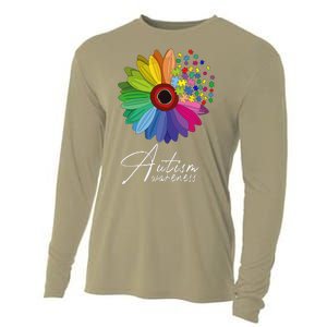 Floral Autism Awareness Daisy Flower For Men Women Long Sleeve Cooling Performance Long Sleeve Crew