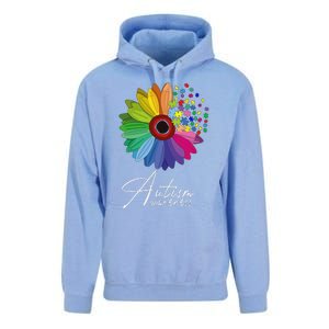 Floral Autism Awareness Daisy Flower For Men Women Long Sleeve Unisex Surf Hoodie