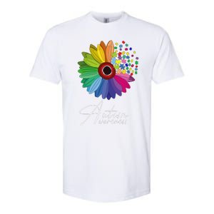 Floral Autism Awareness Daisy Flower For Men Women Long Sleeve Softstyle CVC T-Shirt