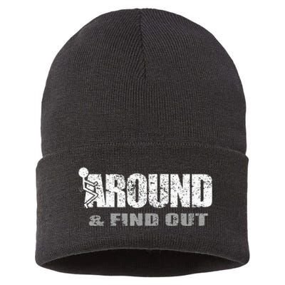 Fuck Around And Find Out Sustainable Knit Beanie