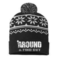 Fuck Around And Find Out USA-Made Snowflake Beanie