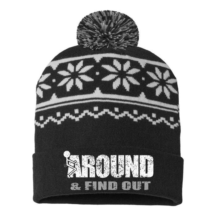 Fuck Around And Find Out USA-Made Snowflake Beanie