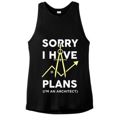 Funny Architect Art Wo Architecture Student Lover Ladies PosiCharge Tri-Blend Wicking Tank