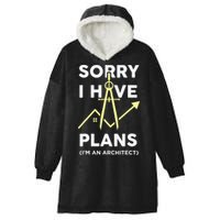 Funny Architect Art Wo Architecture Student Lover Hooded Wearable Blanket