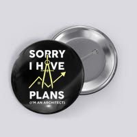 Funny Architect Art Wo Architecture Student Lover Button