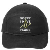 Funny Architect Art Wo Architecture Student Lover 7-Panel Snapback Hat