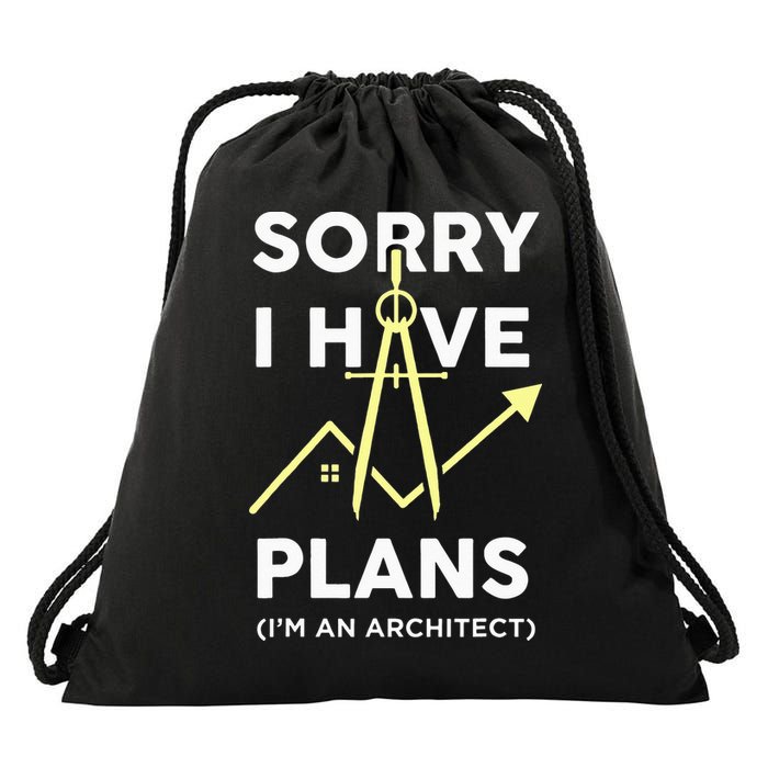 Funny Architect Art Wo Architecture Student Lover Drawstring Bag