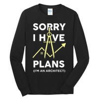 Funny Architect Art Wo Architecture Student Lover Tall Long Sleeve T-Shirt